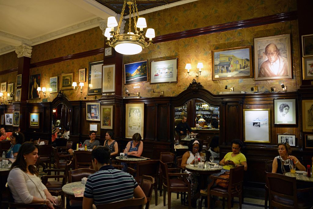 04 Enjoying A Coffee At Cafe Tortoni On Avenida de Mayo Avenue Buenos Aires